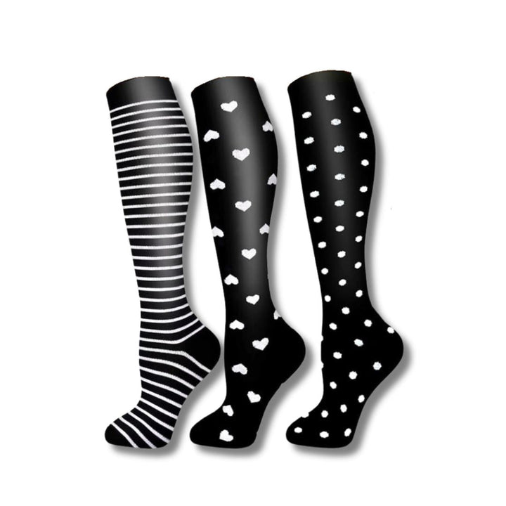 Women's orthopaedic compression socks for daily leg relief, support & comfort.