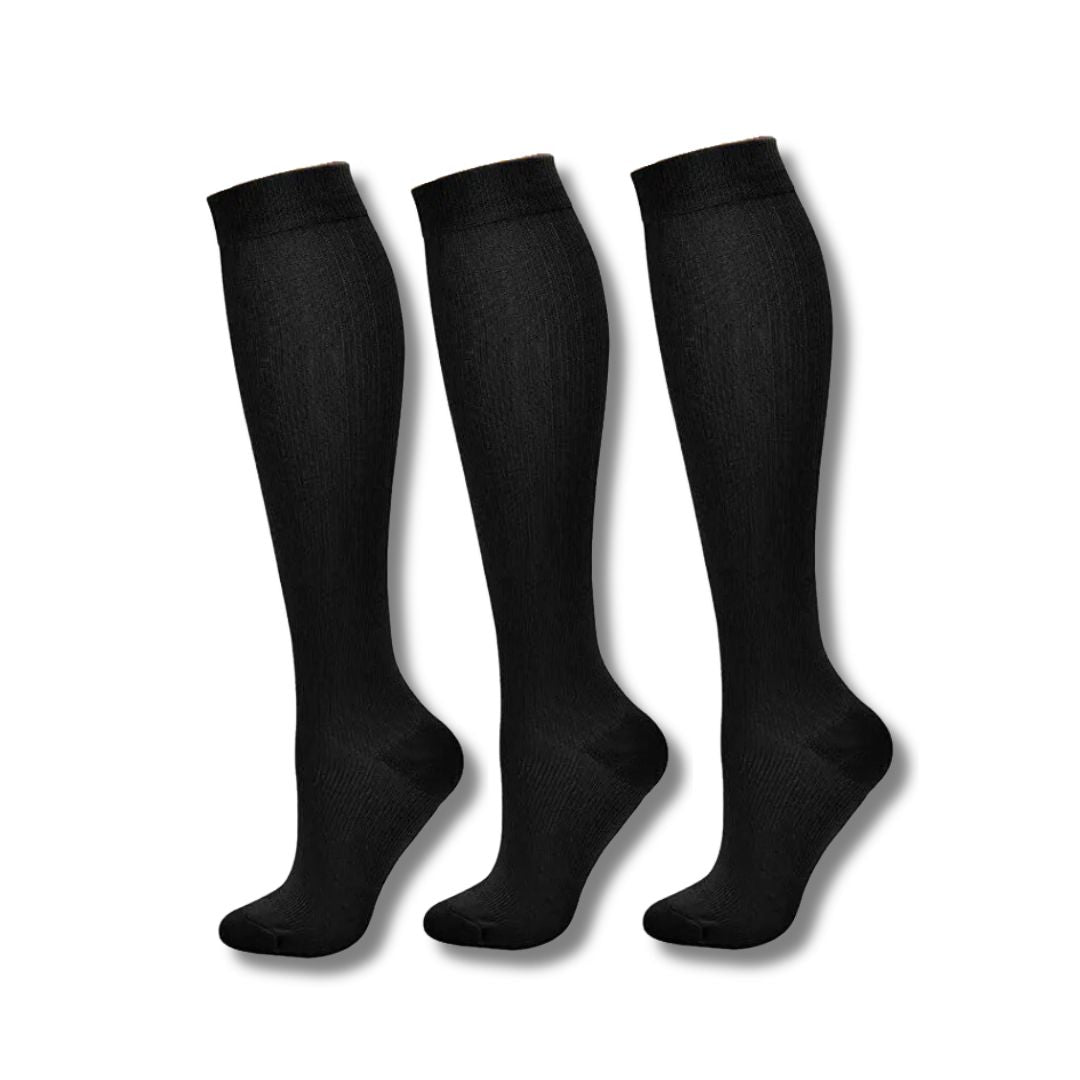 VitalEase women's compression socks for tired legs & swelling relief, improving circulation.