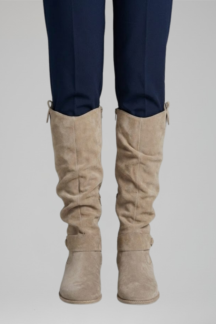 Tall women's orthopaedic boots with convenient side zipper. Supportive, comfortable, and chic for any casual look.