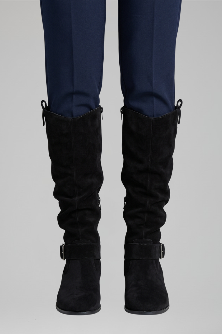 Fashionable women's orthopaedic knee-high boots with side zipper. Comfortable, supportive, perfect for fall/winter.