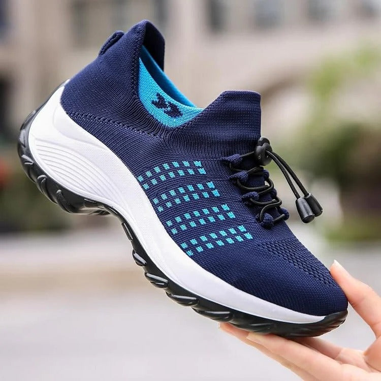 Ergonomic women's walking shoes with advanced arch support for foot health, comfort, and relief from everyday pain.