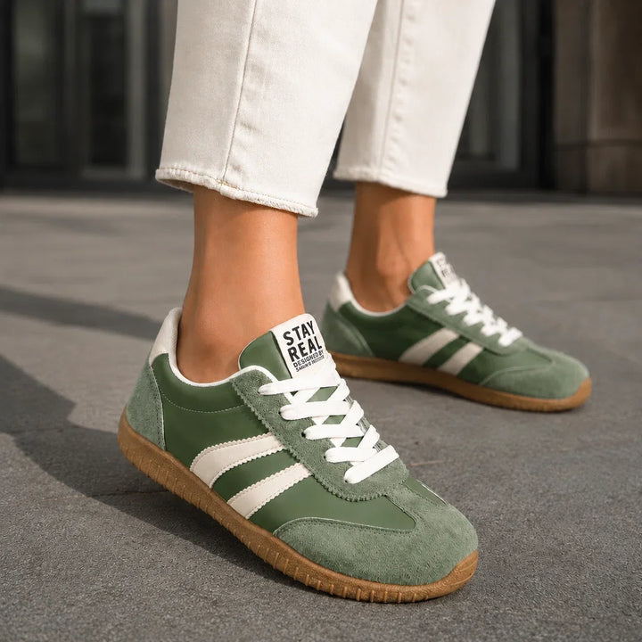 Comfortable Women's Walking Shoes: Orthopaedic Trainers featuring arch support & wide fit for daily comfort.