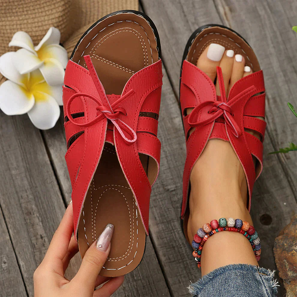 Mirella women's wedge sandals, offering superior arch support & bunion relief.
