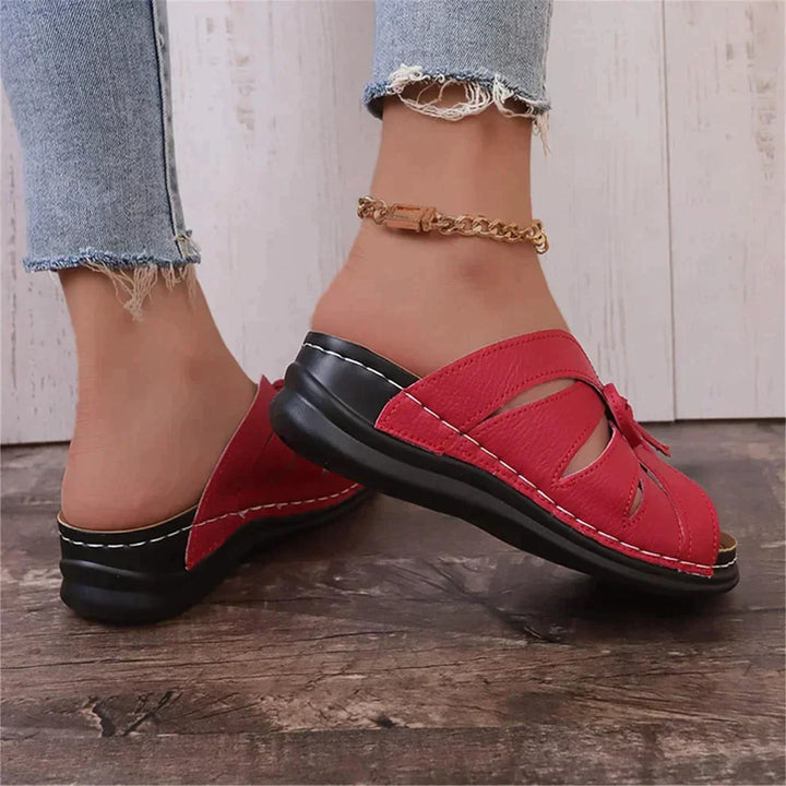 Mirella orthopaedic wedge sandals, ladies' comfortable shoes for arch support.