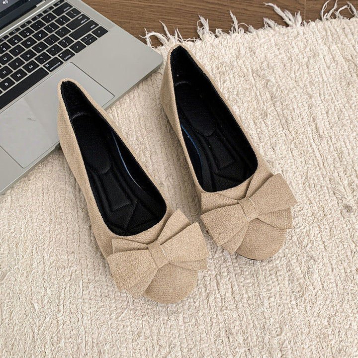 Supportive wide fit orthopaedic ballet flats for women, ideal for foot health.