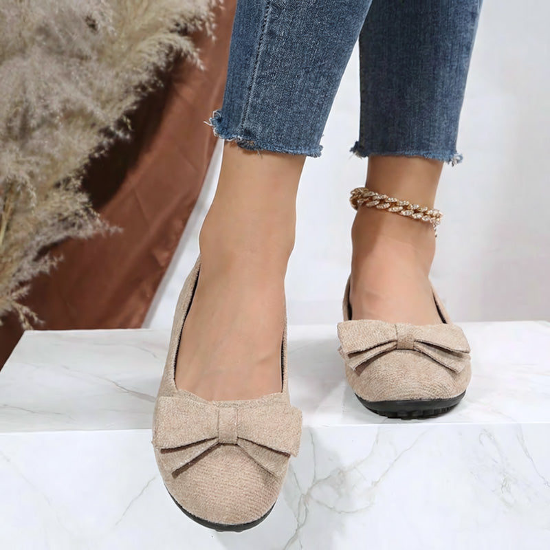 Chic wide fit women's flats, orthopaedic support for enduring comfort & style.
