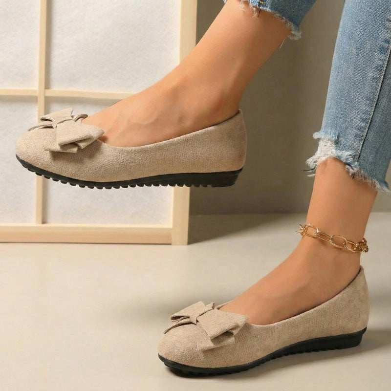 Ladies' orthopaedic wide fit ballet flats, combining comfort, elegance, & support.
