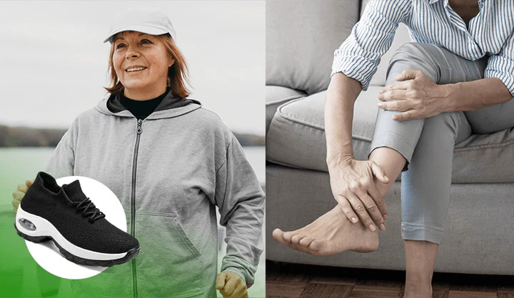 Flexible women's orthopedic shoes with air cushion and arch support ensuring all-day comfort and foot pain relief.
