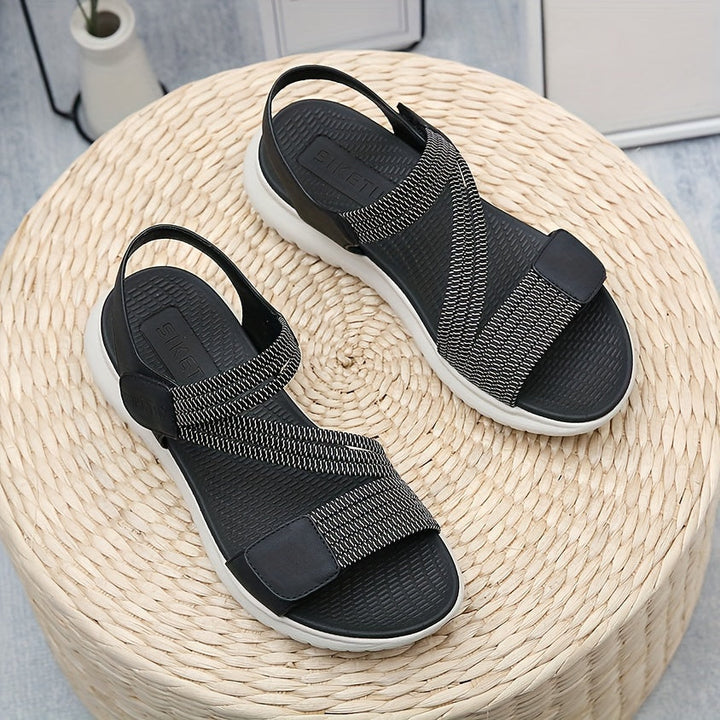 Women's orthopedic arch support sandals for plantar fasciitis relief.