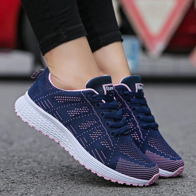 Ultra-lightweight women's orthopedic running shoes, providing comfortable foot support for active women.