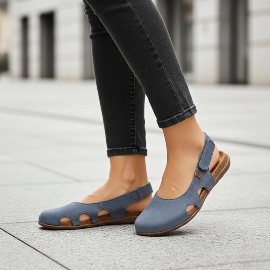 Women's walking sandals: closed-toe, slingback, orthopedic arch support ensures ultimate comfort & foot health.