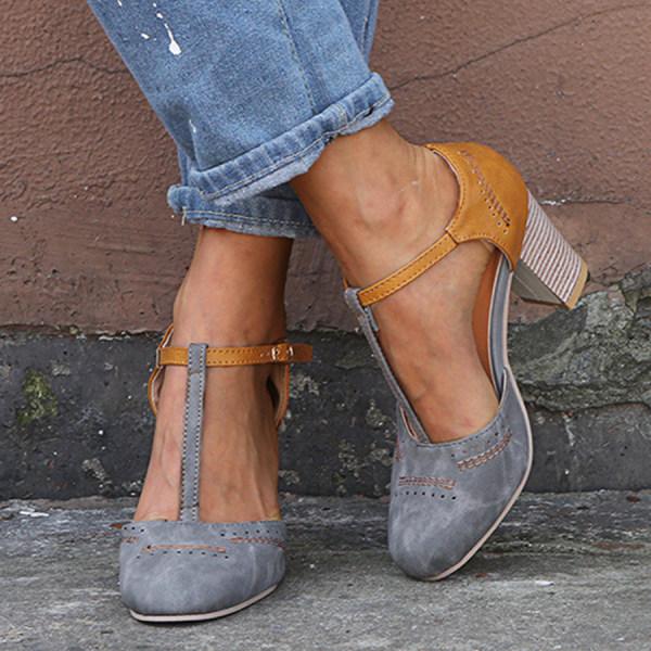 All-day comfort women's orthopedic heeled shoes. Cushioned block heels for supportive, elegant daily wear.
