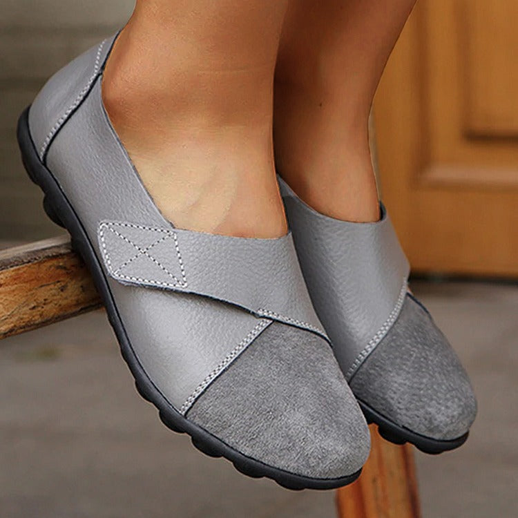 Women's orthopedic comfort loafers, genuine leather with arch support & all-day pain relief.