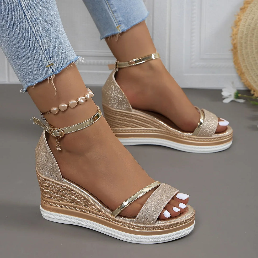 Stylish women's comfort sandals, cushioned and orthopedic. Perfect summer footwear for casual daily wear support.
