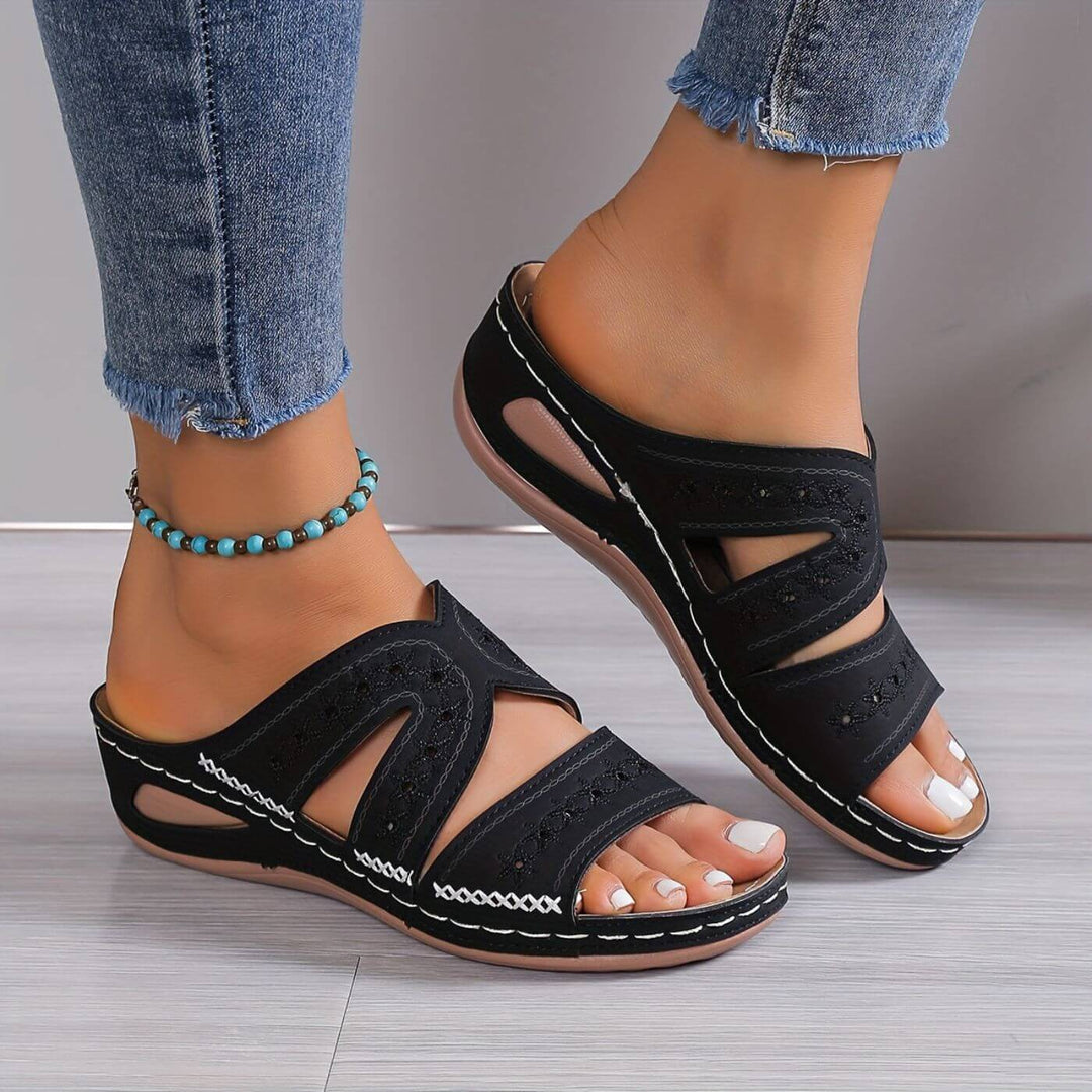 Slip-resistant women's walking sandals, offering ergonomic design & superior comfort for summer.