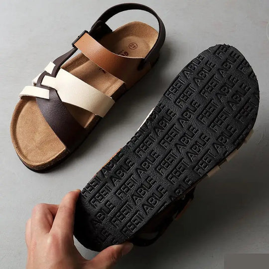Comfortable women's orthopedic walking sandals, featuring excellent arch support for all-day foot health.