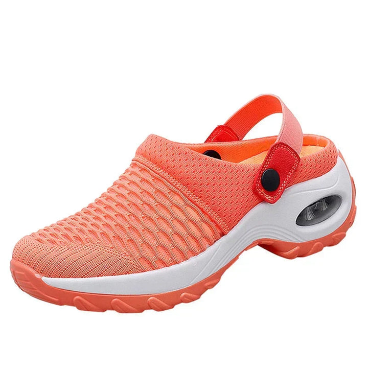Casual women's orthopedic sandals, slip-on design with breathable arch support for summer.
