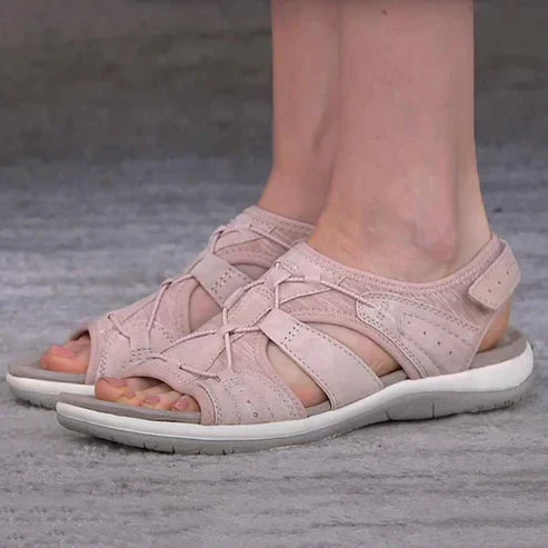 Adjustable women's orthopedic sandals with non-slip soles, offering comfort and support for everyday summer wear.