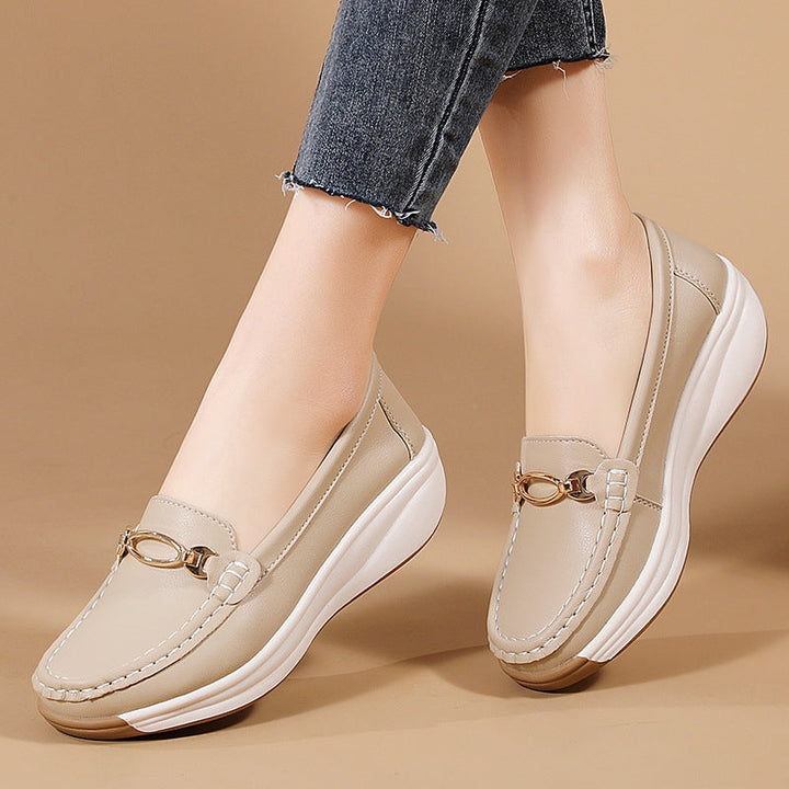 Women's orthopedic slip-on loafers, arch support comfort shoes for casual walking.
