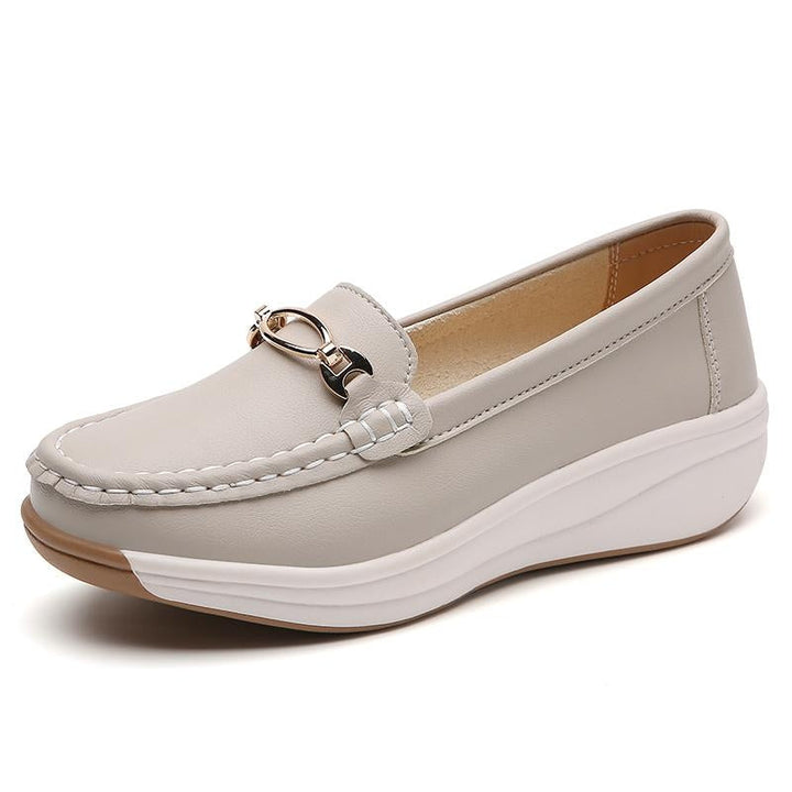Stylish women's comfort loafers with orthopedic support & easy slip-on design for daily wear.
