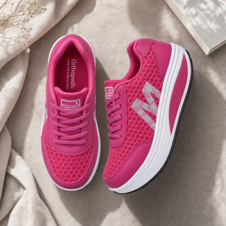 Stylish women's comfort shoes with advanced arch support, ideal for everyday wear & posture correction.