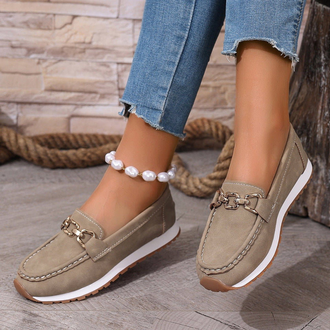 Elegant women's orthopedic loafers, providing excellent arch support and casual style.
