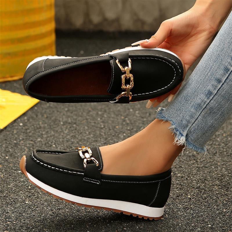 Women's stylish slip-on loafers, perfect comfort shoes with foot support for any occasion.
