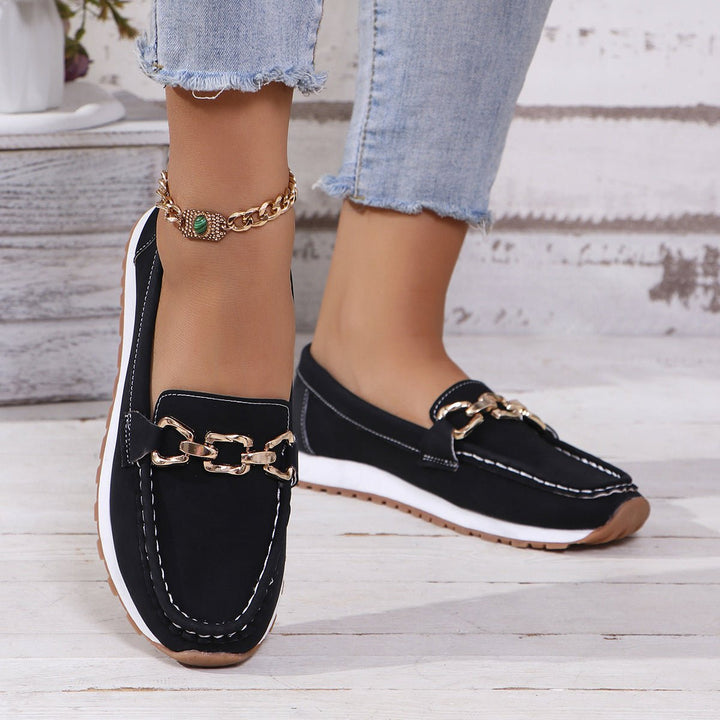 Enhanced arch support women's loafers, ideal comfort shoes for casual everyday wear.