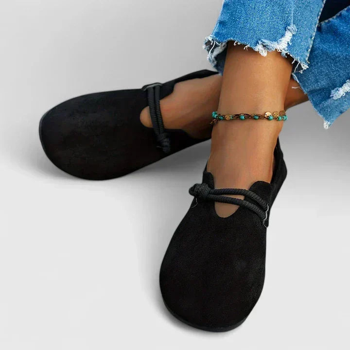 Slip-on women's orthopedic loafers with premium arch support & cushioned comfort, ideal for casual daily wear.