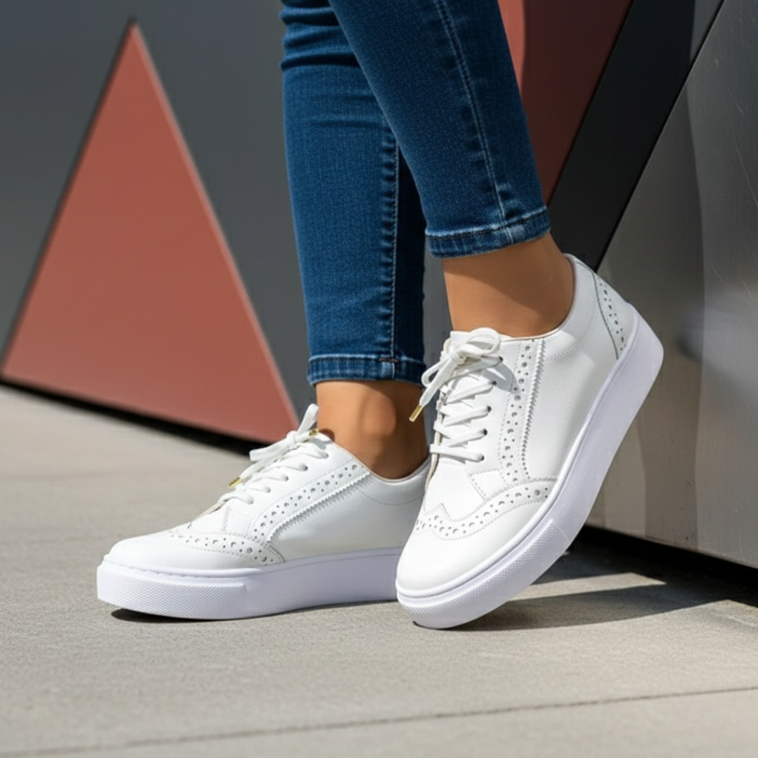 Modern women's orthopedic low-top sneakers, perfect blend of style, support, and all-day comfort.
