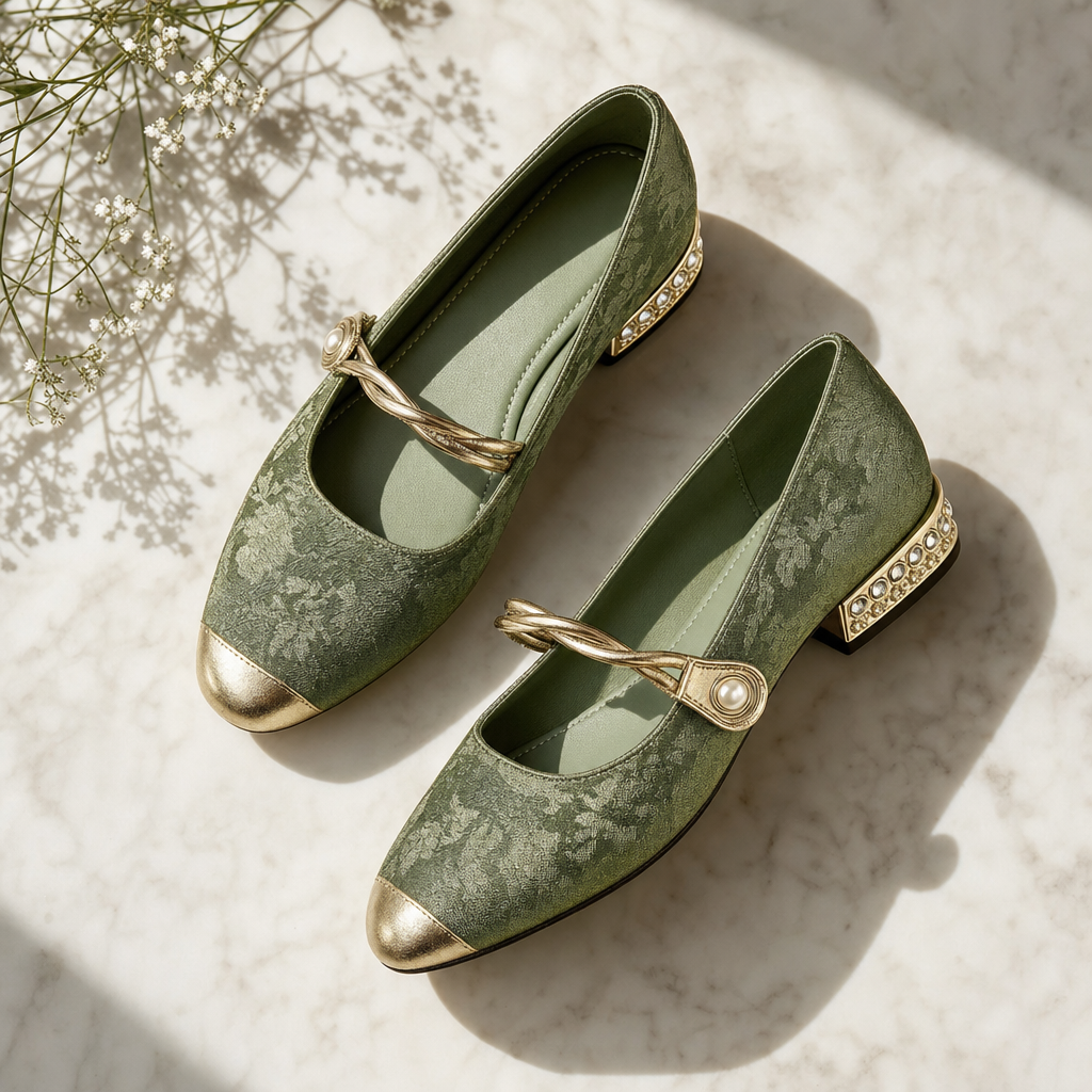 Vintage charm orthopedic Mary Jane shoes for women, low block heel, all-day comfort.