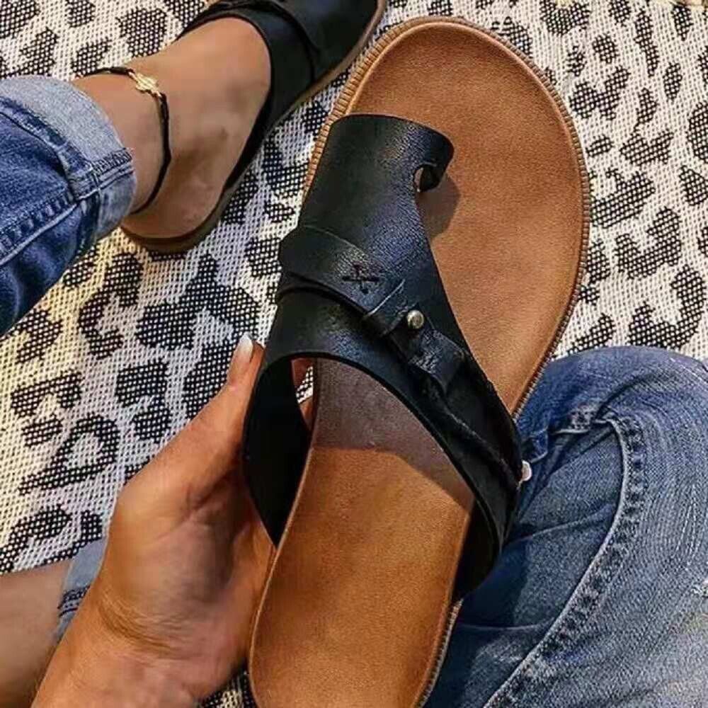 Women's orthopedic open-toe summer sandals, Ziva model, with arch support for comfortable walking