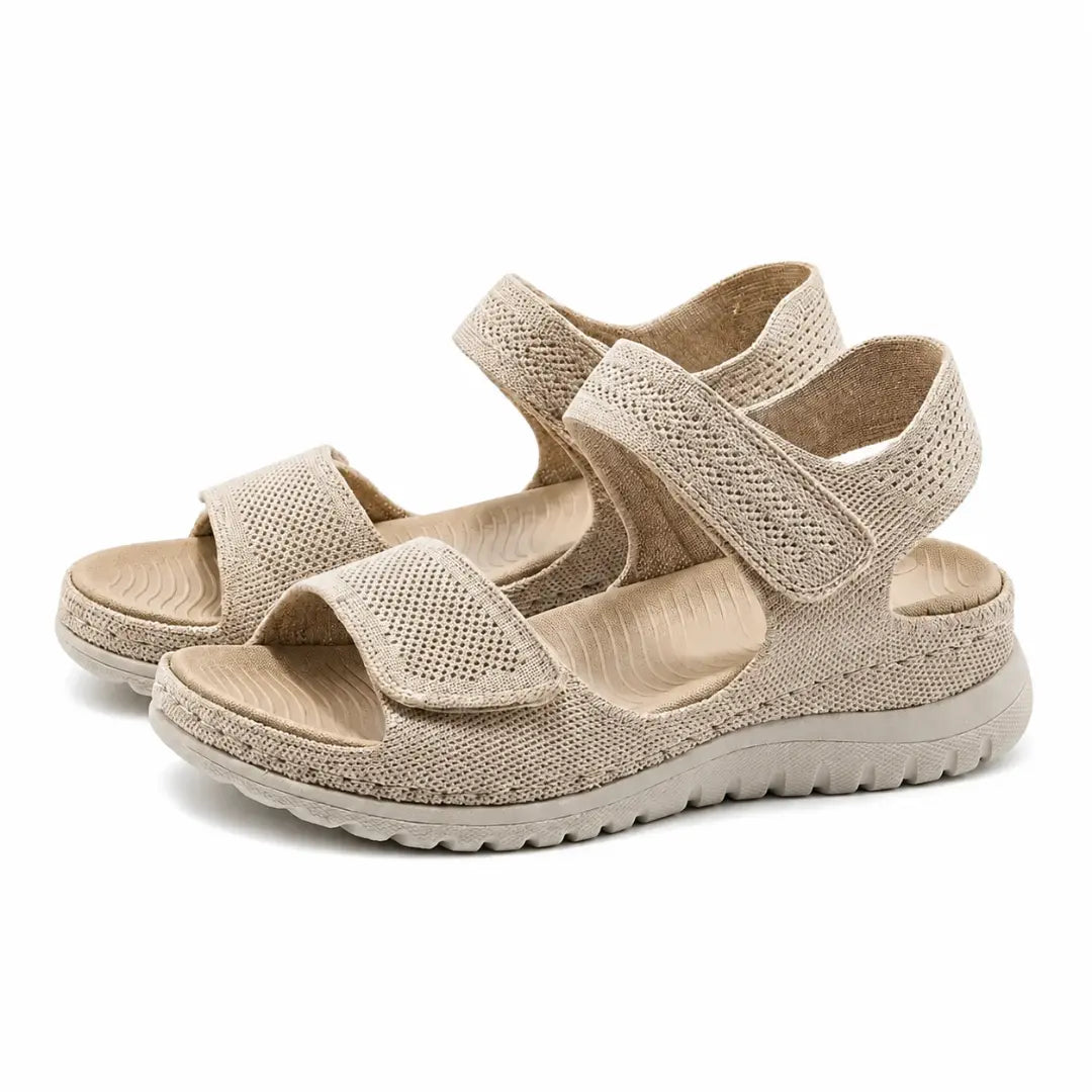 Stylish women's casual sandals featuring arch support & adjustable straps.