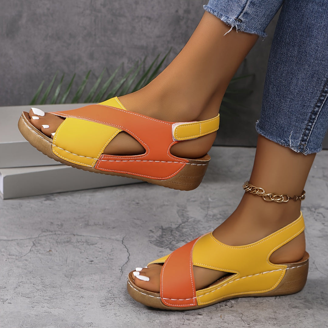 Orthopedic summer sandals for women, engineered for comfortable walking and stability.