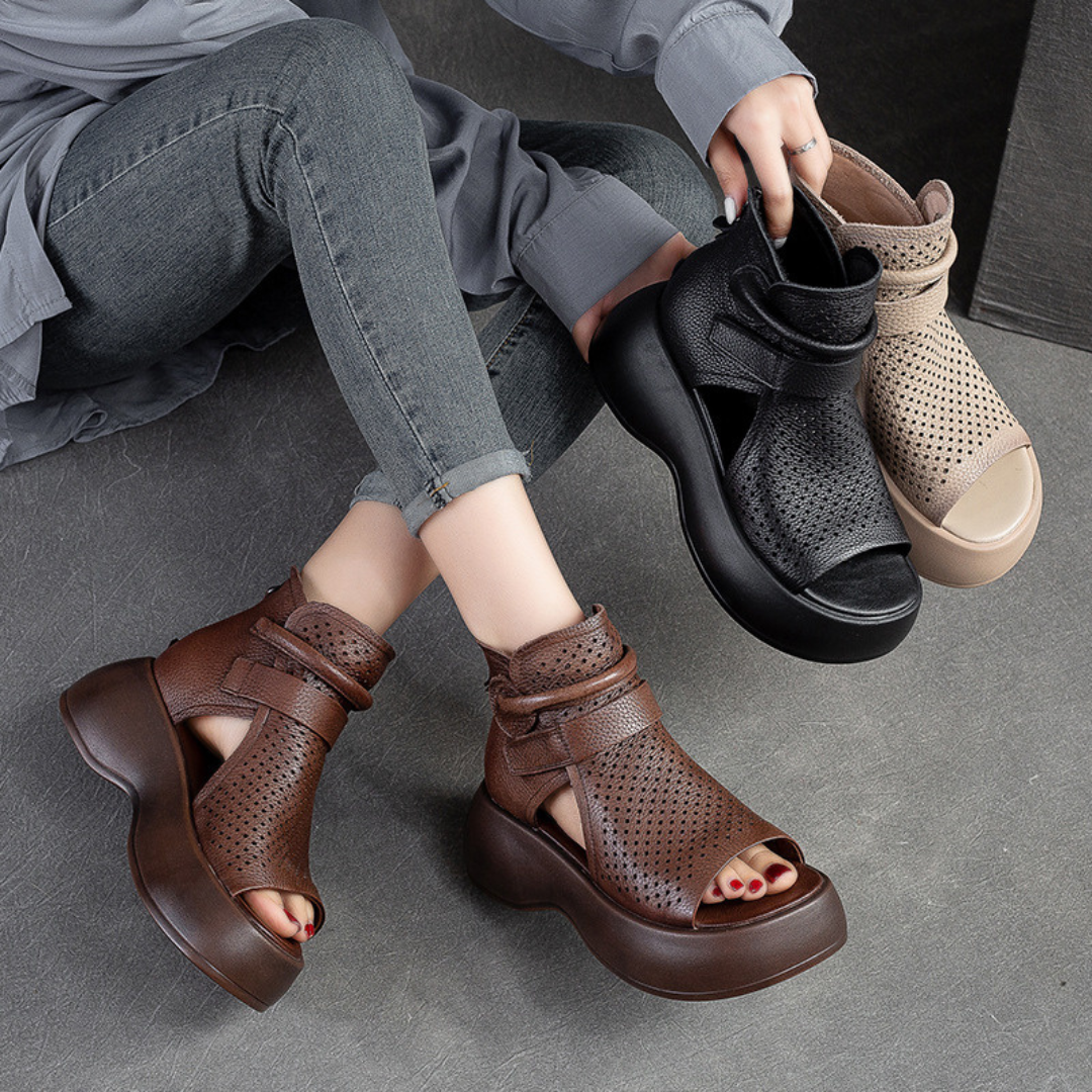 Womens comfortable orthopedic arch support sandals for summer, ideal for casual walking.