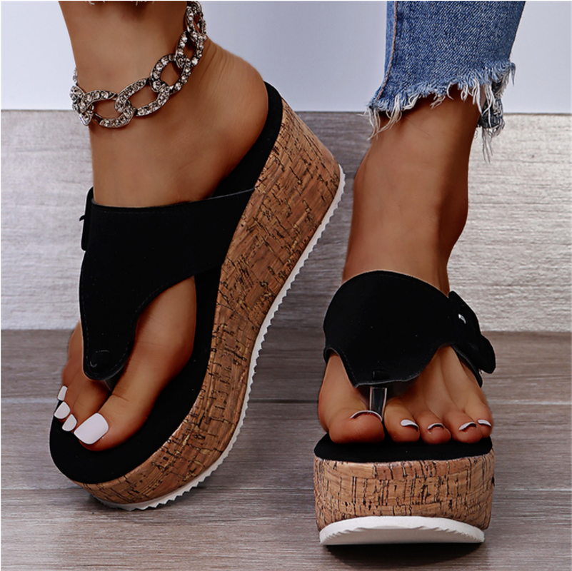 Women's orthopedic sandals with arch support for foot pain relief. Comfortable open-toe walking sandals for daily wear.