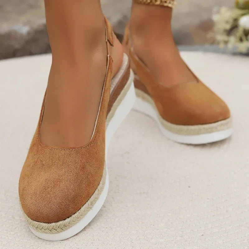 Stylish women's summer sandals featuring flexible straps, deep cushioning, and full foot support for long walks.