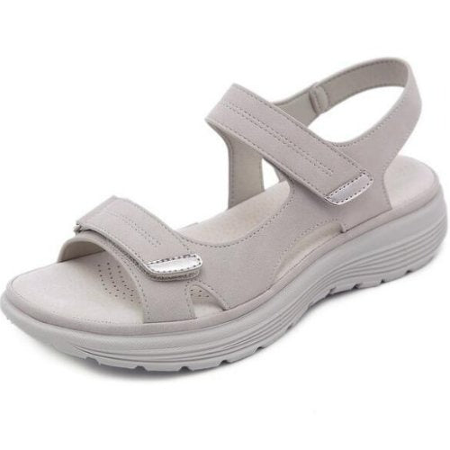 Stylish ladies' walking sandals with advanced arch support, promoting posture correction & foot health.