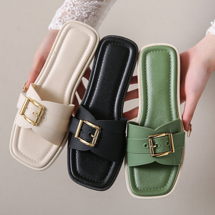 Women's orthopedic sandals with cushioned square toe design for ultimate comfort and support, perfect for walking.