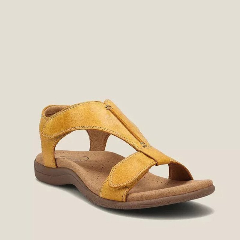 Adjustable strap women's orthopedic sandals, offering custom fit & cushioned support for summer walking.