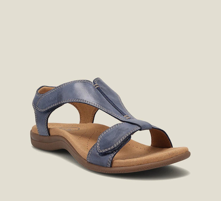 Orthopedic women's sandals promoting foot health. Cushioned, supportive, and comfortable with arch support.