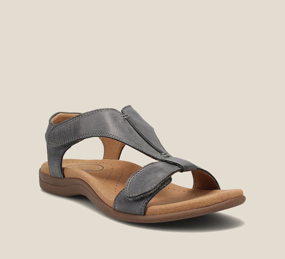 Women's cushioned orthopedic sandals featuring excellent arch support for comfort & foot health.