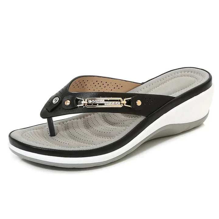 Lightweight women's comfort sandals, providing arch support and soft sole for all-day foot health.