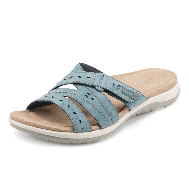 Stylish women's summer sandals. Orthopedic design, wide toe box ensures foot comfort & pain relief.