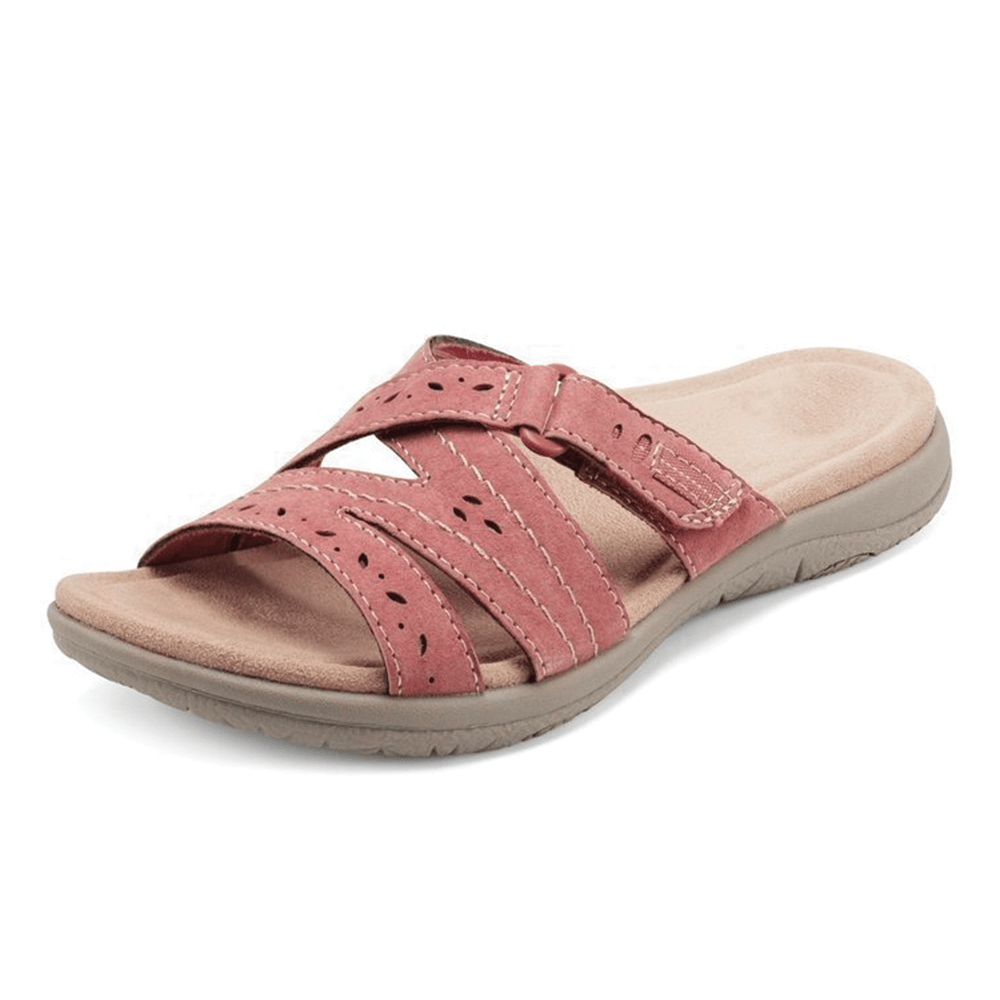Durable women's comfort shoes, orthopedic wide toe box sandals with excellent arch support for walking.