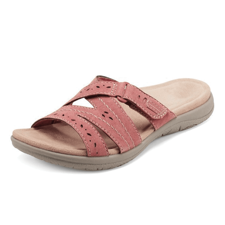 Durable women's comfort shoes, orthopedic wide toe box sandals with excellent arch support for walking.