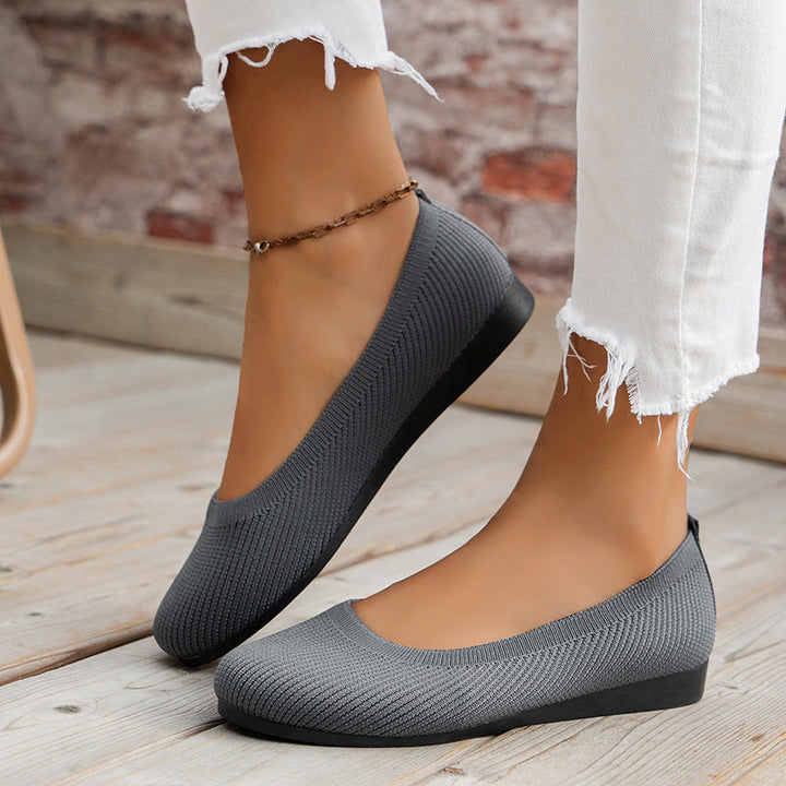 Comfortable women's everyday slip-on flats for healthy foot support.