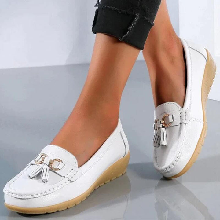 Versatile women's orthopedic loafers. Slip-on comfort shoes, great for casual outings, work, or dressy events.