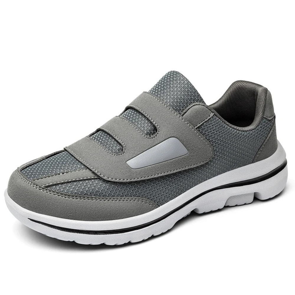 Women's orthopedic slip-on shoes, adjustable wide fit, foot support, and comfort for sensitive feet.
