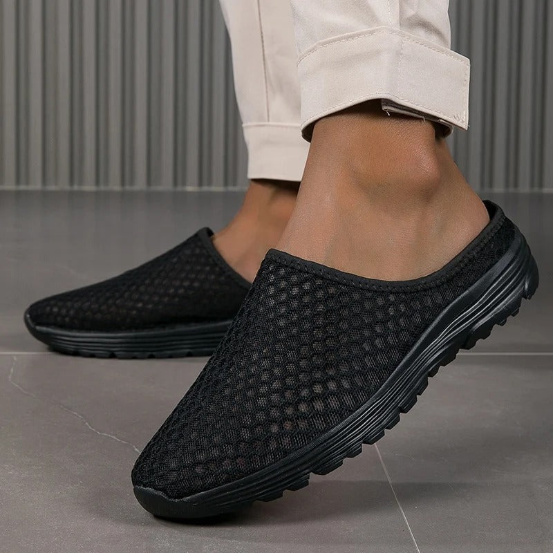 Women's orthopedic walking shoes, slip-on style with advanced arch support for all-day comfort.